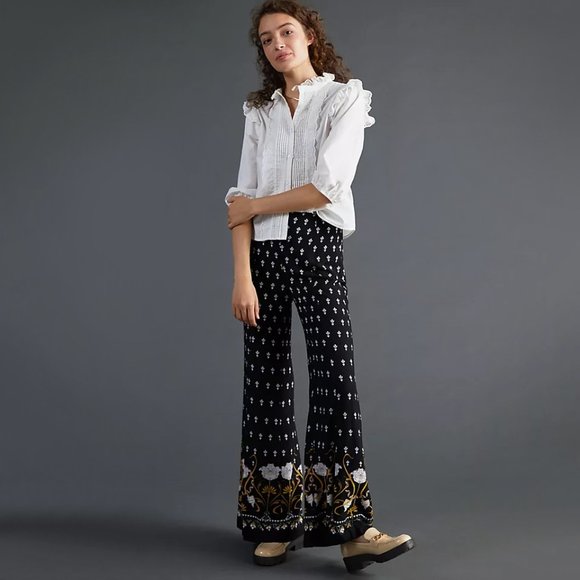 Anthropologie Pants - ANTHROPOLOGIE | Floral Wide-Leg Pants | NWT